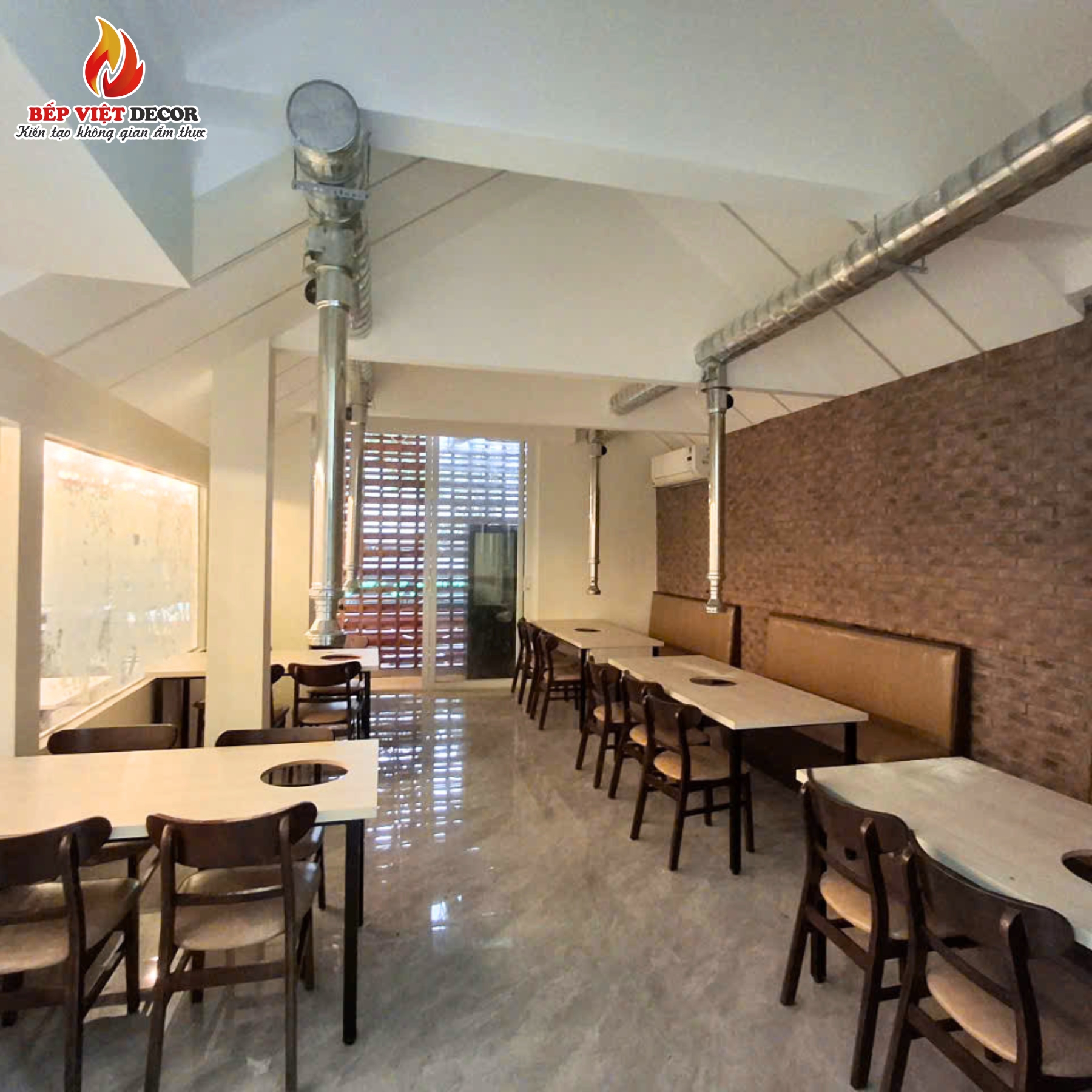 Bàn Giao Dự Án Hệ Thống Hút Khói Dương Nhà Hàng Hàn Quốc Quán Buffet