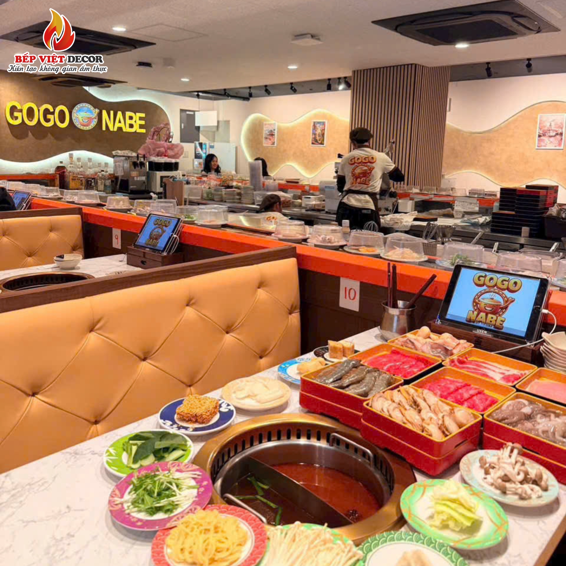 Nhật Bản - Bàn Giao Công Trình Lẩu Băng Chuyền Gogo Nabe
