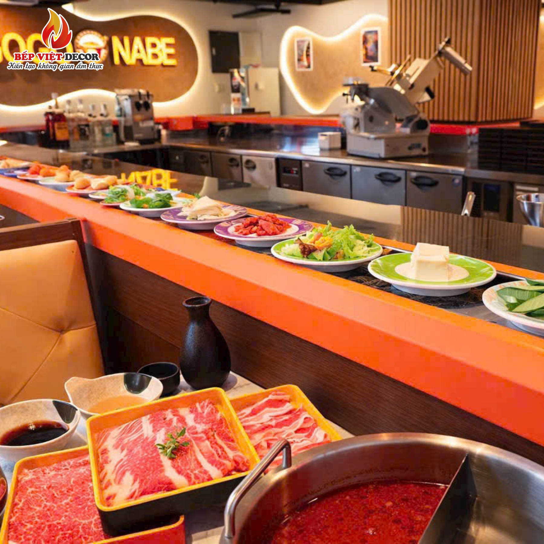 Nhật Bản - Bàn Giao Công Trình Lẩu Băng Chuyền Gogo Nabe