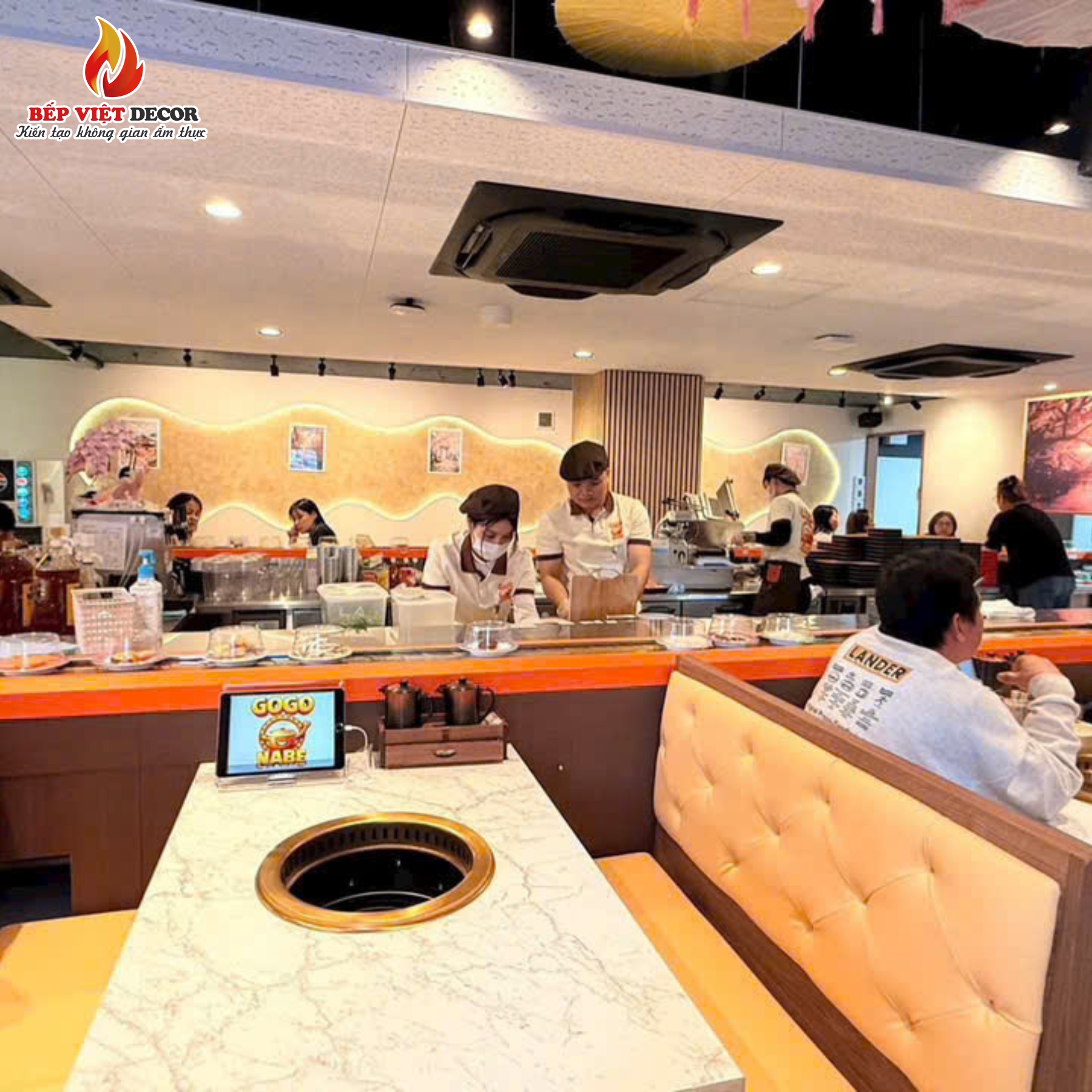 Nhật Bản - Bàn Giao Công Trình Lẩu Băng Chuyền Gogo Nabe