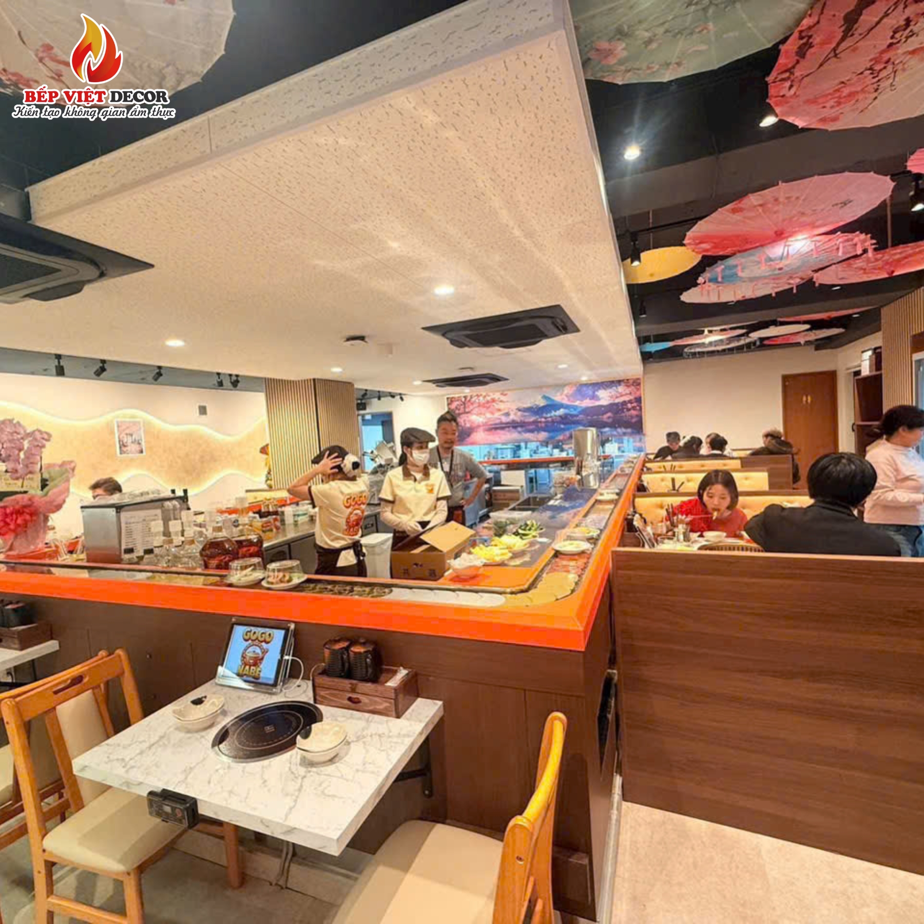 Nhật Bản - Bàn Giao Công Trình Lẩu Băng Chuyền Gogo Nabe