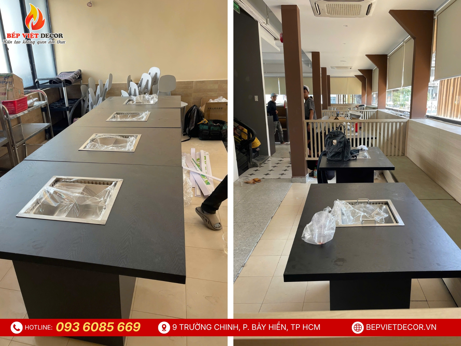 Tập kết đầy đủ thiết bị trước khi lắp đặt