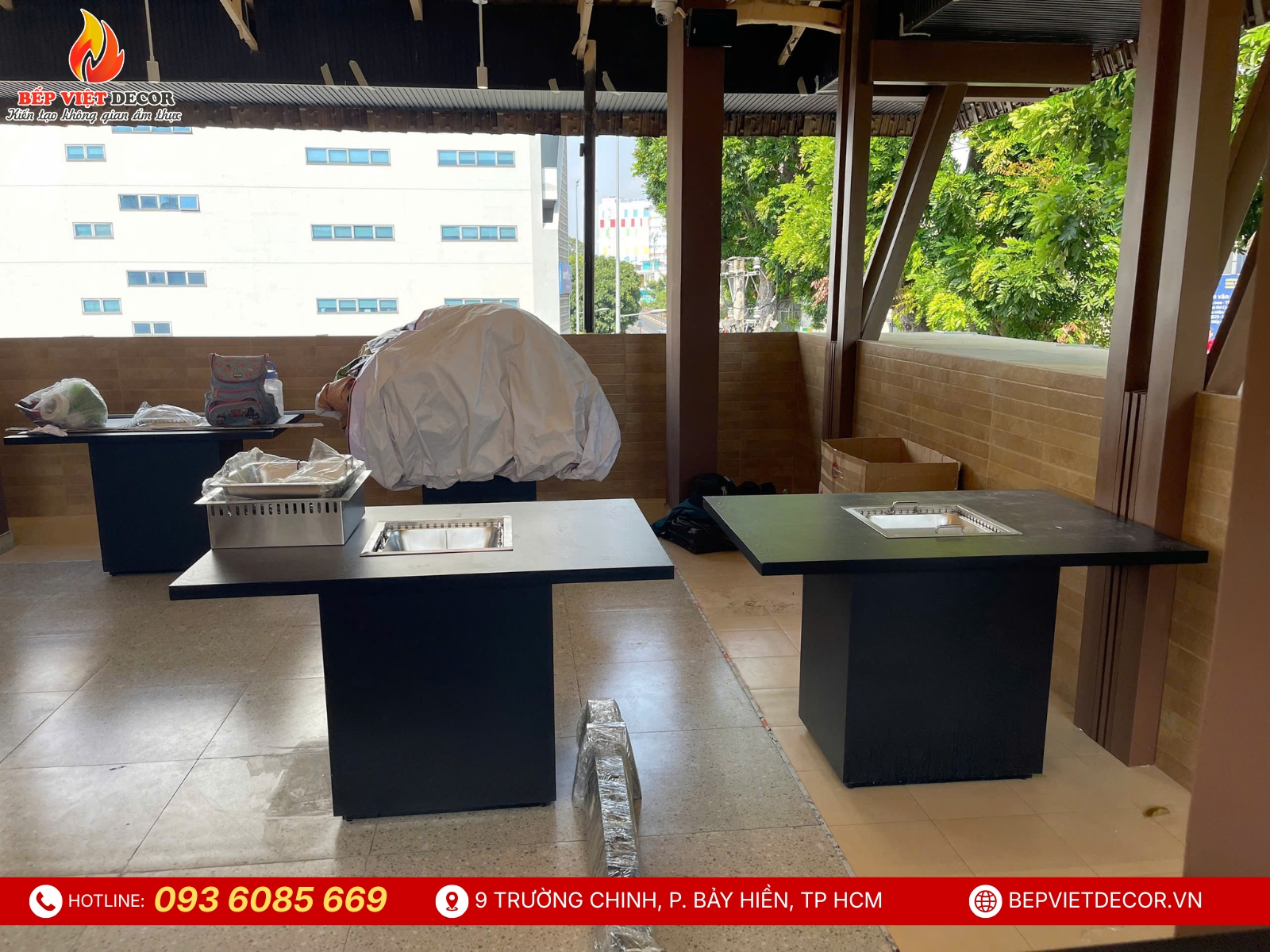 Tập kết đầy đủ thiết bị trước khi lắp đặt