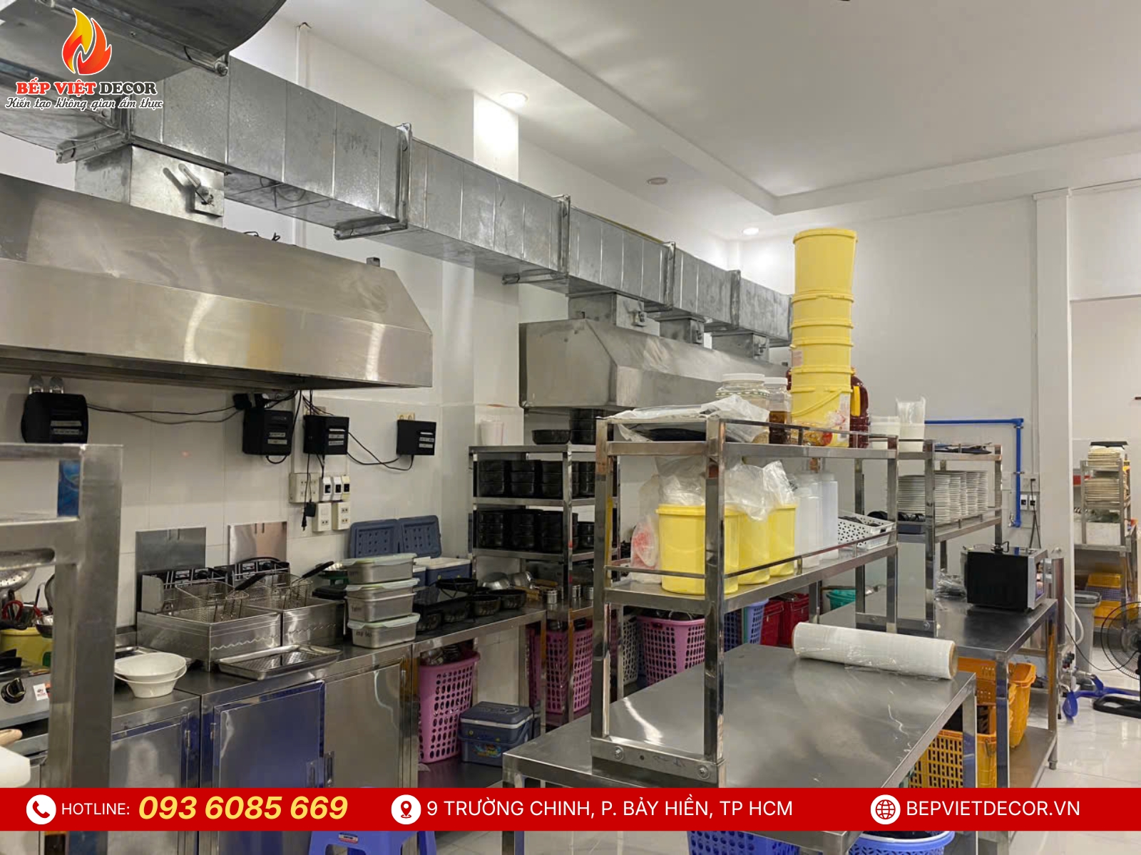 Hoàn Thiện Khu Bếp Công Nghiệp
