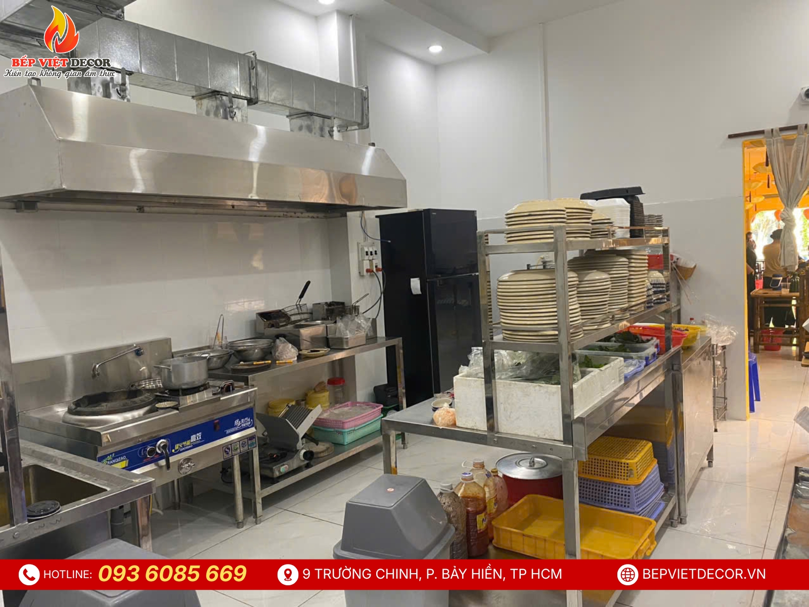 Hoàn Thiện Khu Bếp Công Nghiệp