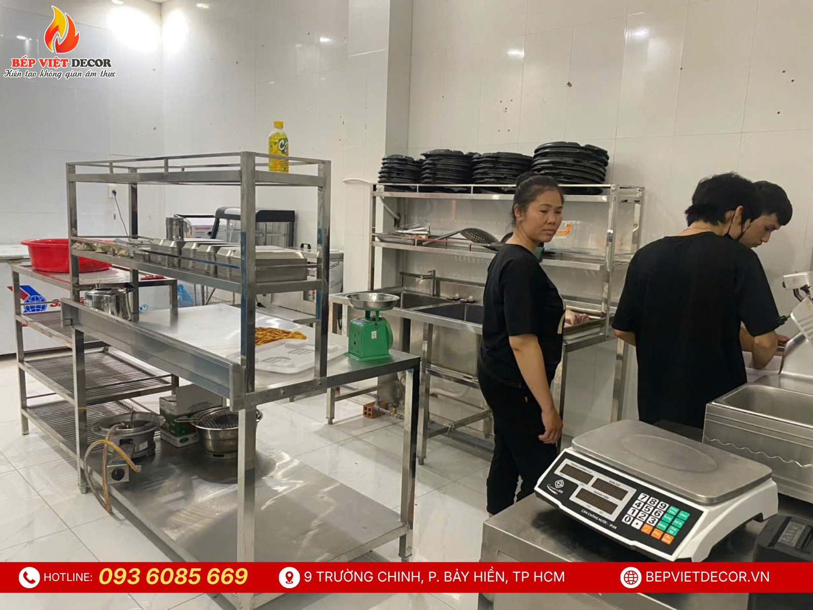 Hoàn Thiện Khu Bếp Công Nghiệp