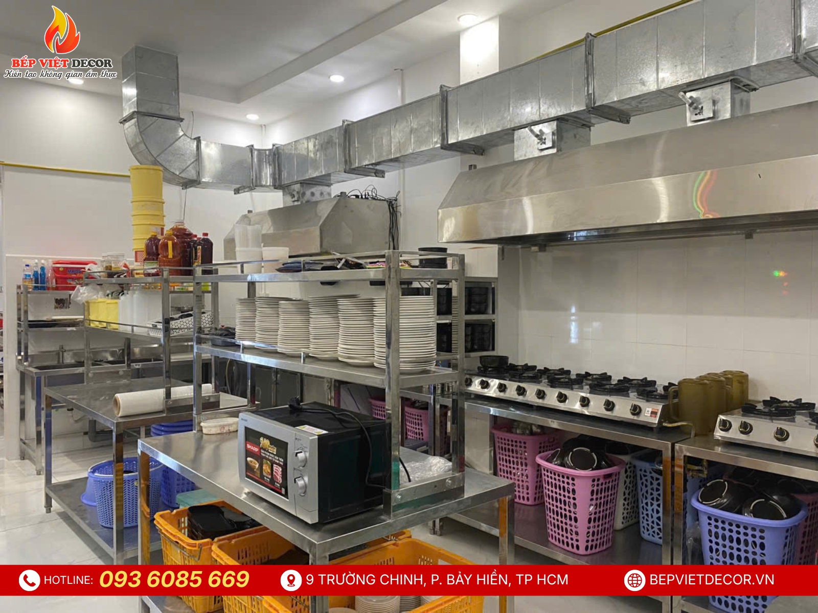 Hoàn Thiện Khu Bếp Công Nghiệp