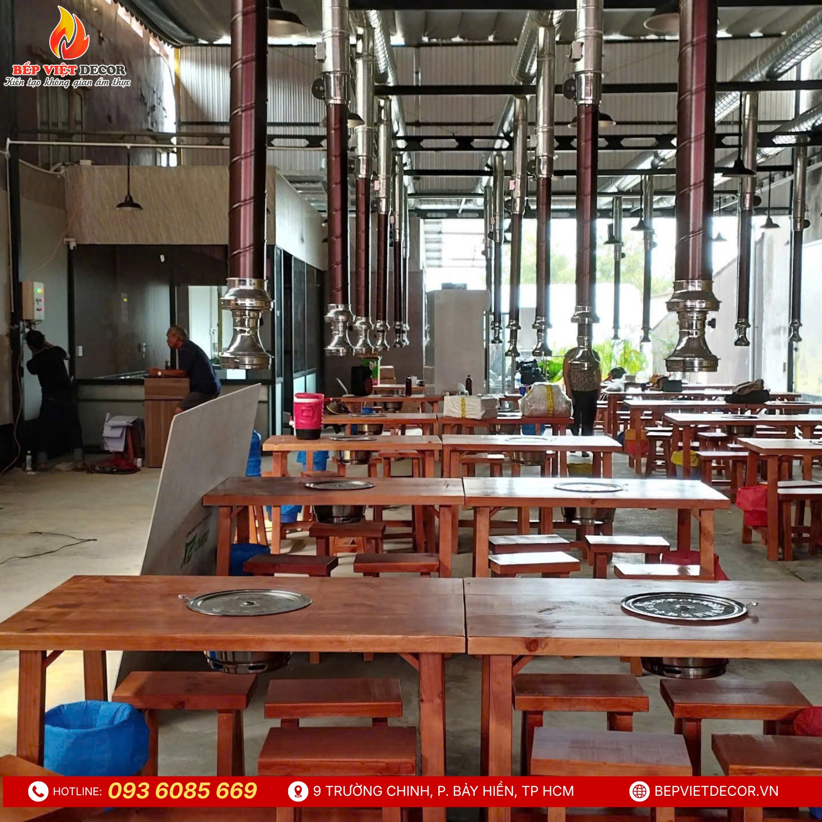 Bàn Giao Hệ Thống Hút Khói Dương Cho CaLa Buffet Lẩu Nướng