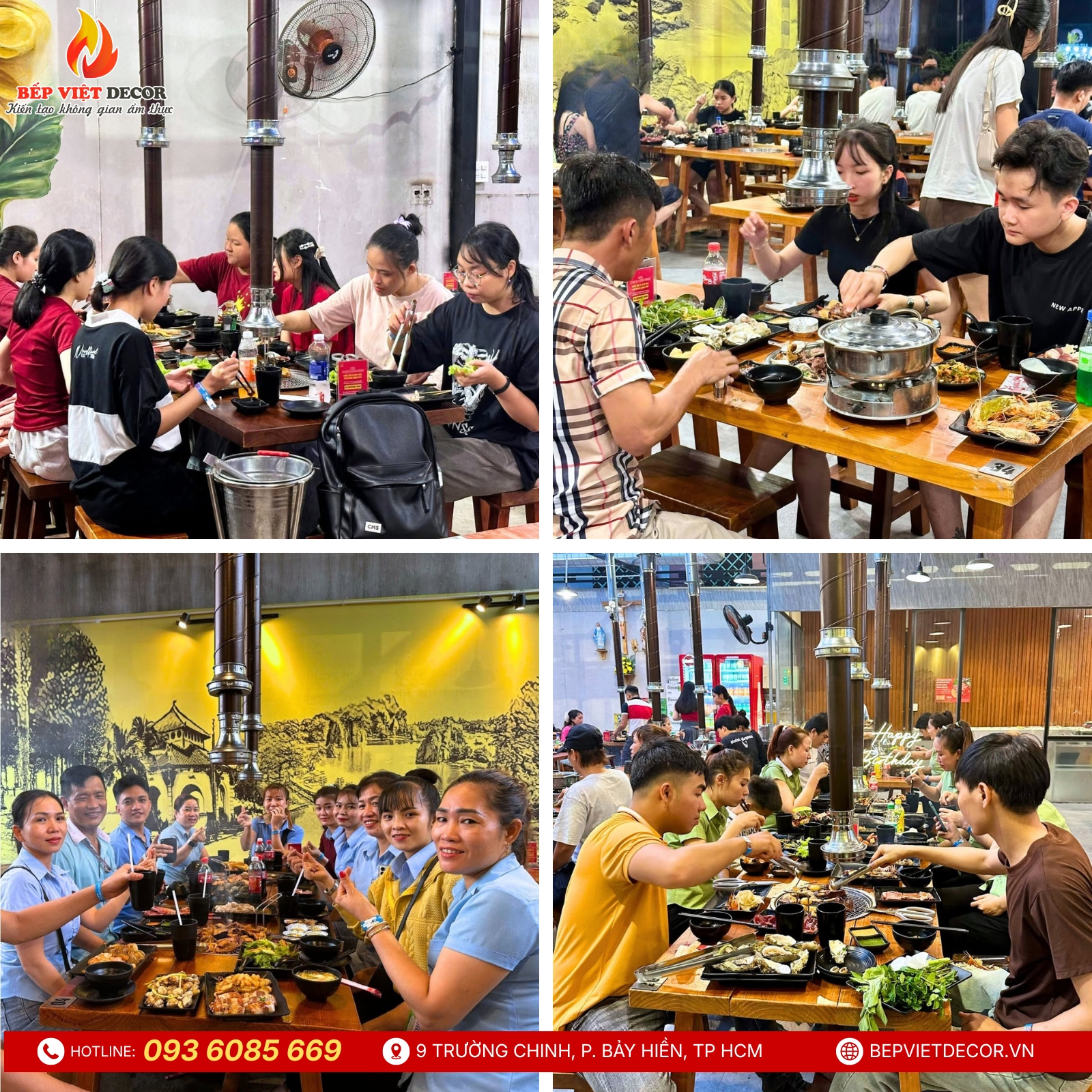 Bàn Giao Hệ Thống Hút Khói Dương Cho CaLa Buffet Lẩu Nướng