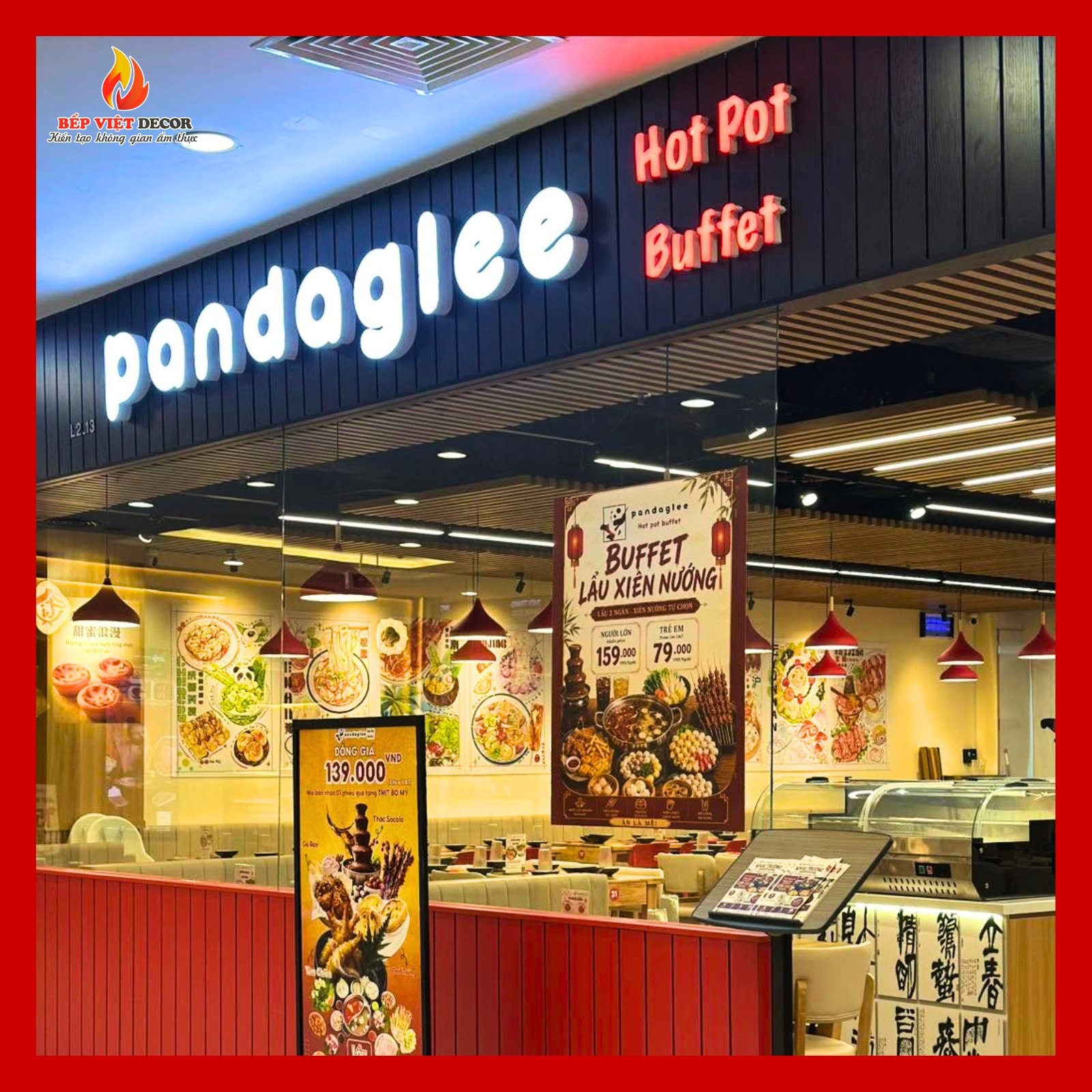 Bàn Giao Trọn Gói Thiết Bị Không Gian Bếp &amp;amp; Bếp Lẩu Âm Bàn Cho PandaGlee Hotpot Buffet