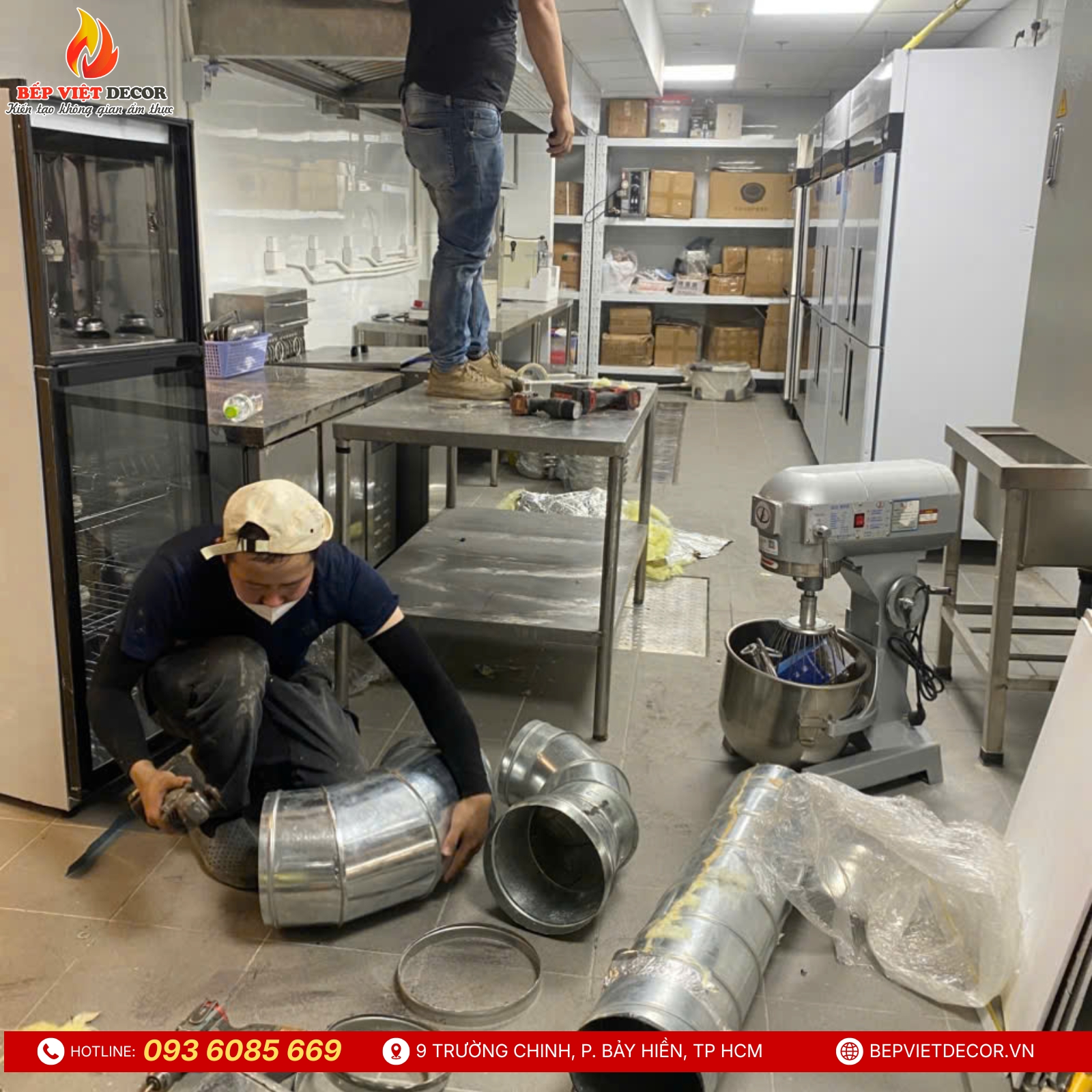 Quá trình thi công và lắp đặt thiết bị