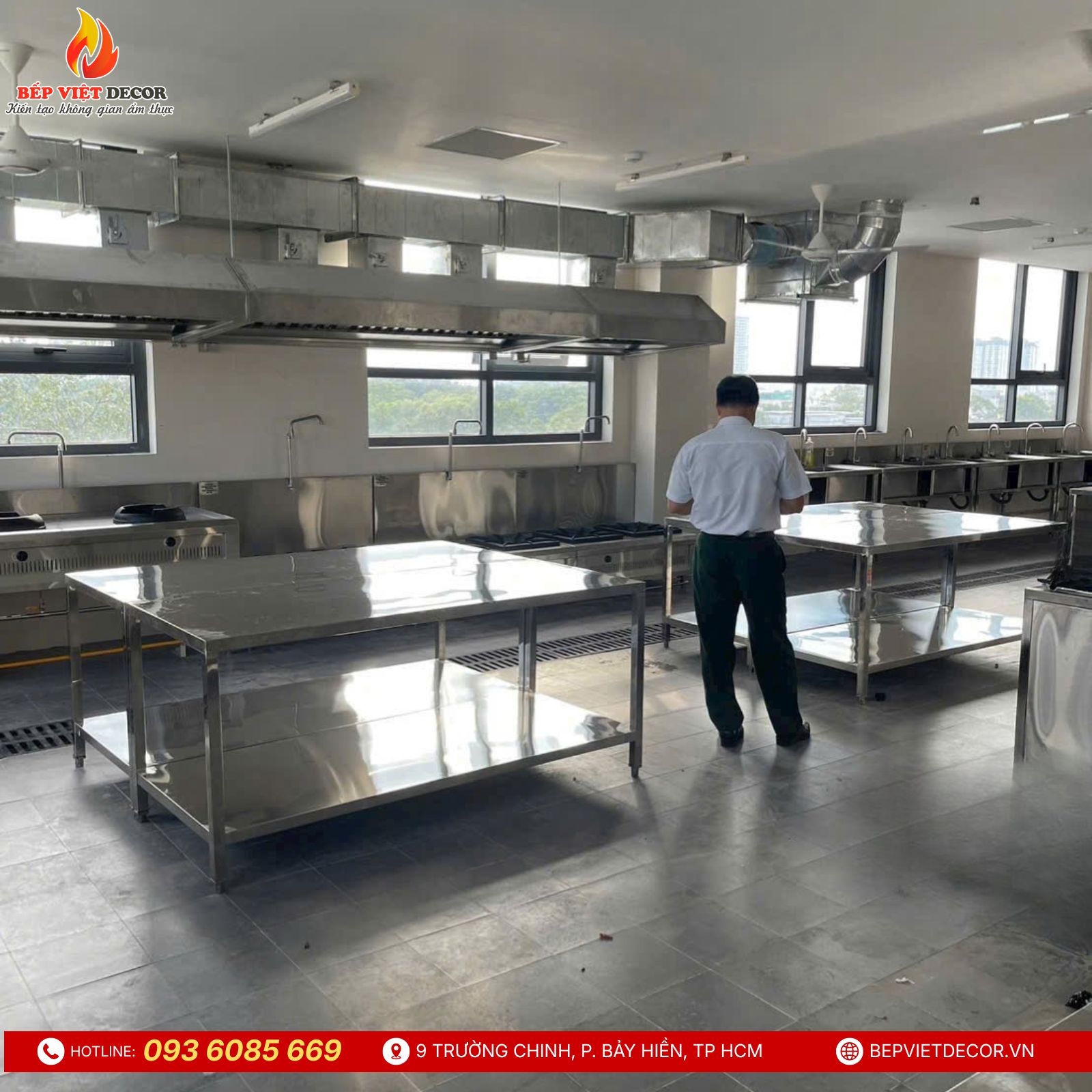 Bàn Giao Hệ Thống Tum Hút Và Setup Khu Bếp Công Nghiệp Cho Bệnh Viện Quân Khu 7