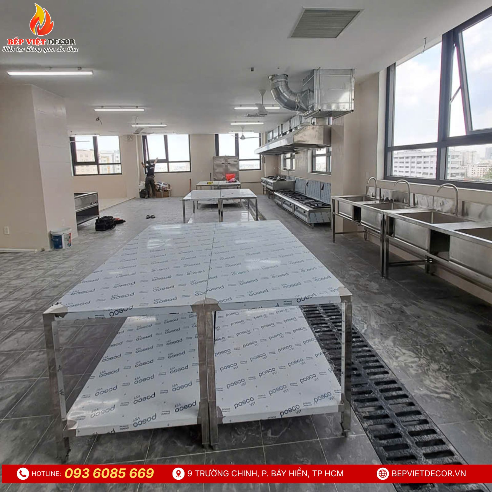 Tiến hành thi công &amp;amp; Lắp đặt thiết bị