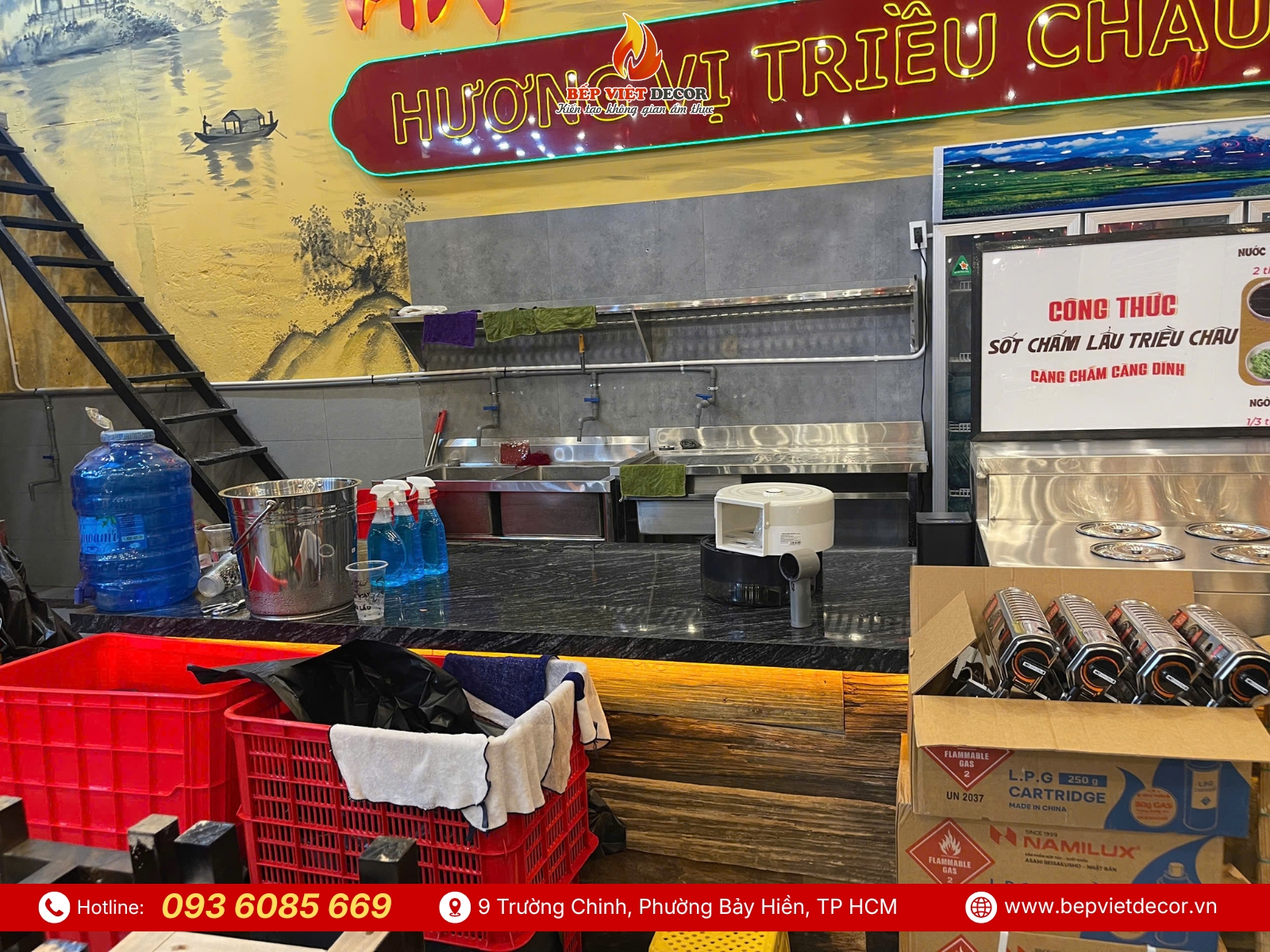 Setup Hệ Thống Bếp Cho Tiệm Lẩu Bò Trăm Rưỡi