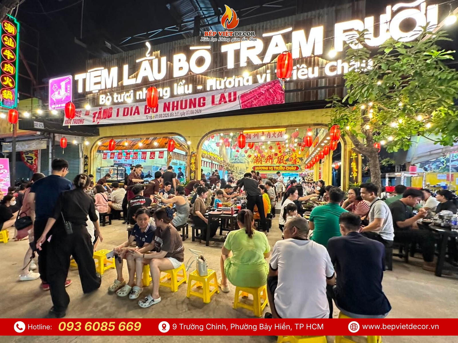 Setup Hệ Thống Bếp Cho Tiệm Lẩu Bò Trăm Rưỡi