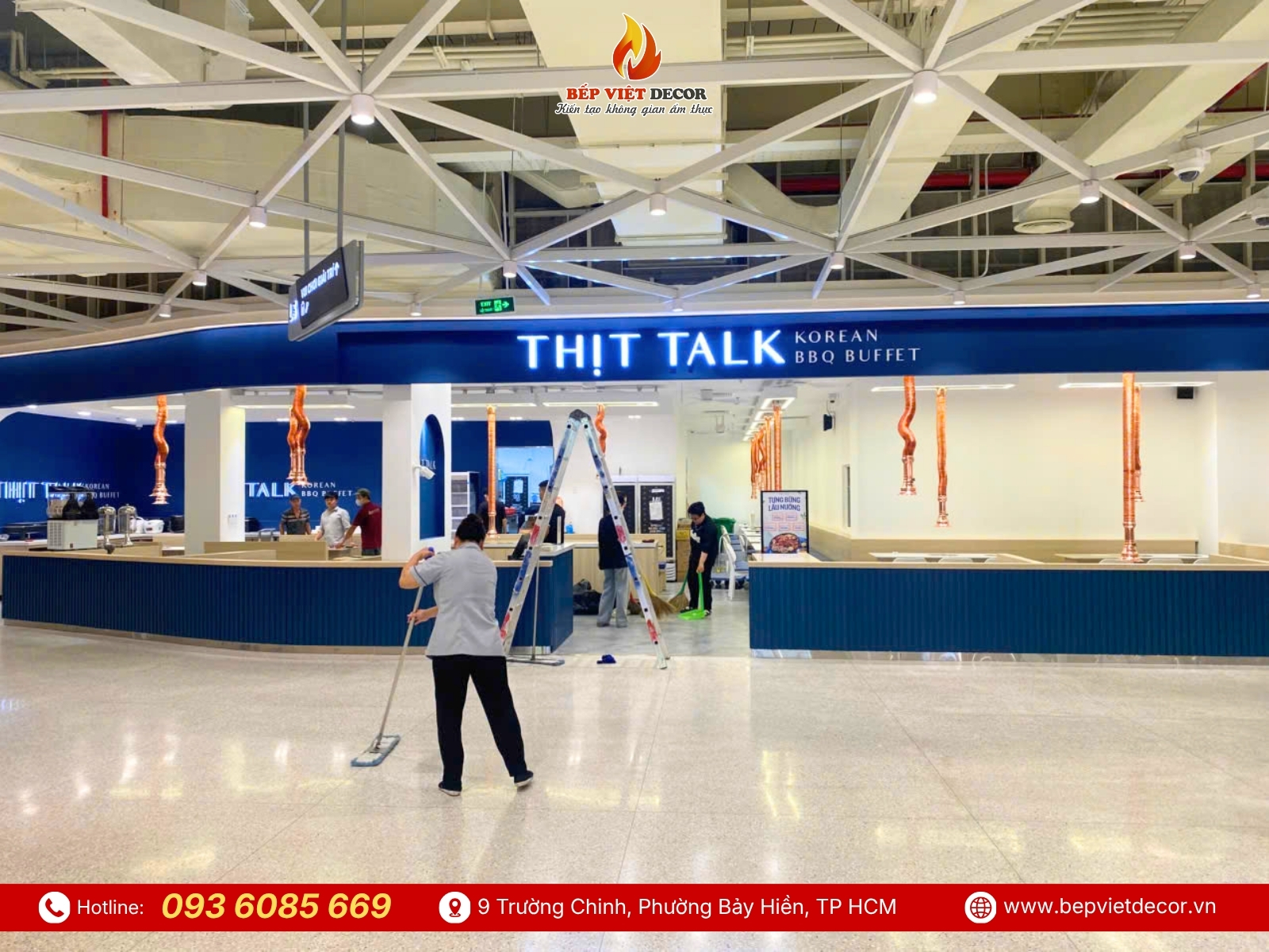Bàn Giao Hệ Thống Hút Khói Dương Nhà Hàng Thịt Talk