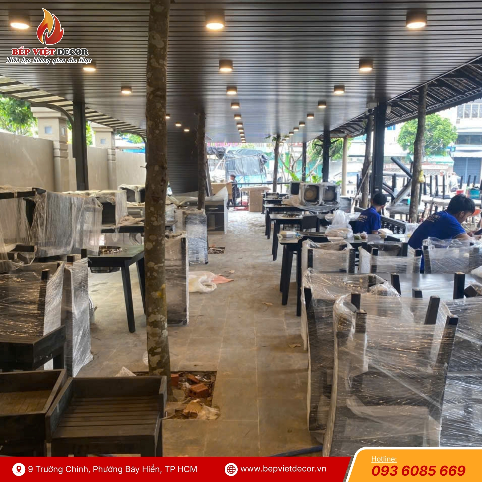 Giải Pháp Hệ Thống Hút Khói Âm Bàn Hiện Đại Tại Om Nướng