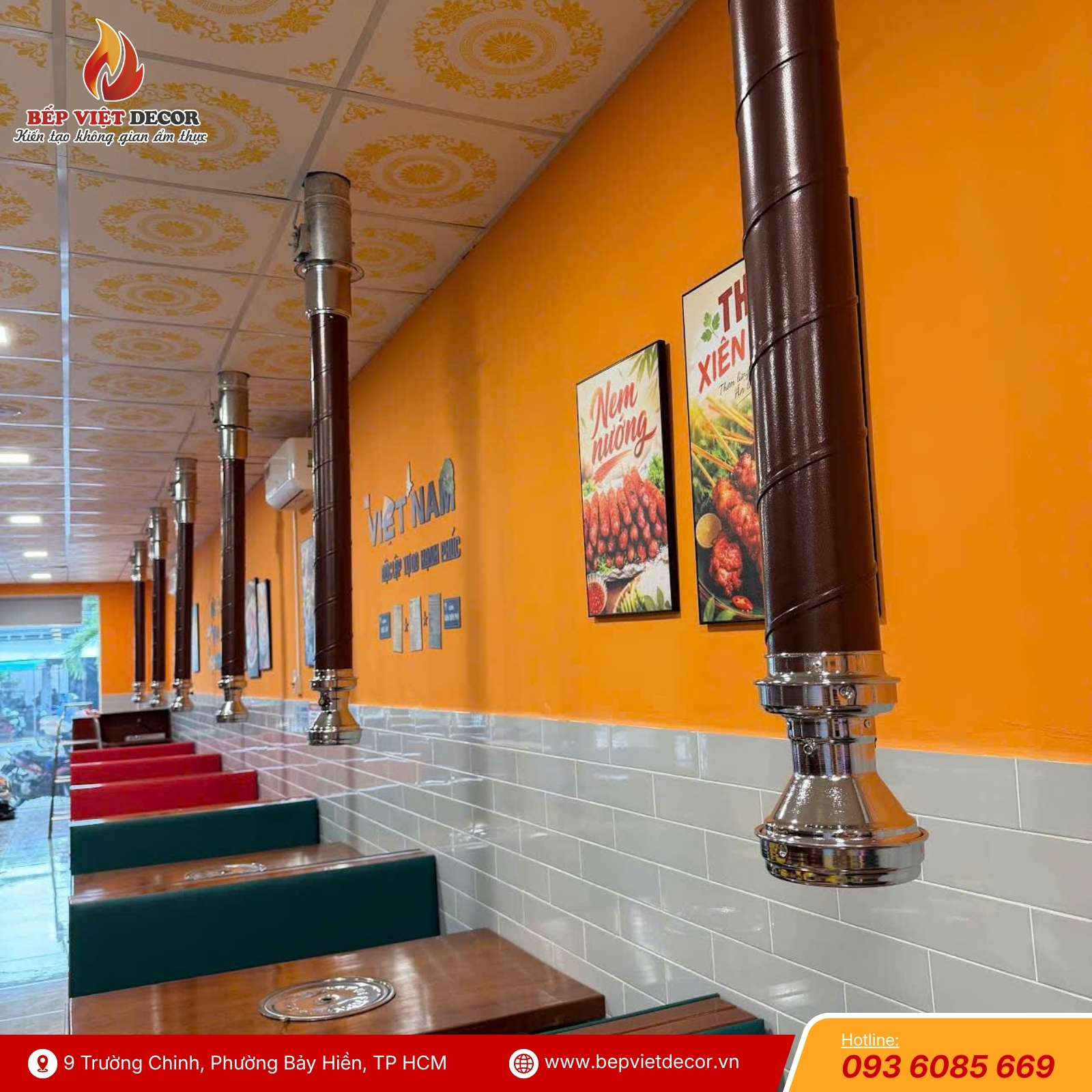 Bàn Giao Hệ Thống Hút Khói Dương Cho Haha Buffet Lẩu Nướng