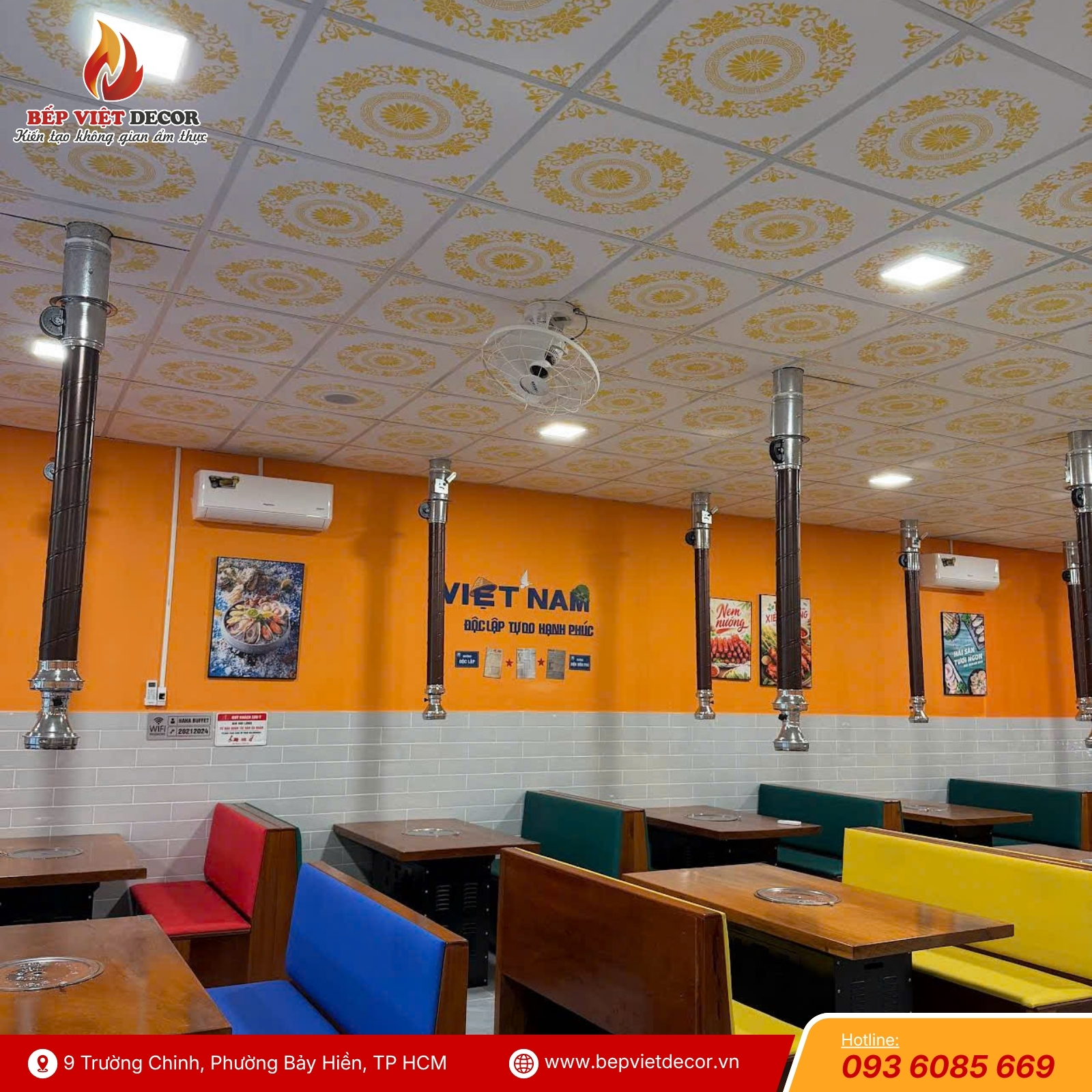 Bàn Giao Hệ Thống Hút Khói Dương Cho Haha Buffet Lẩu Nướng