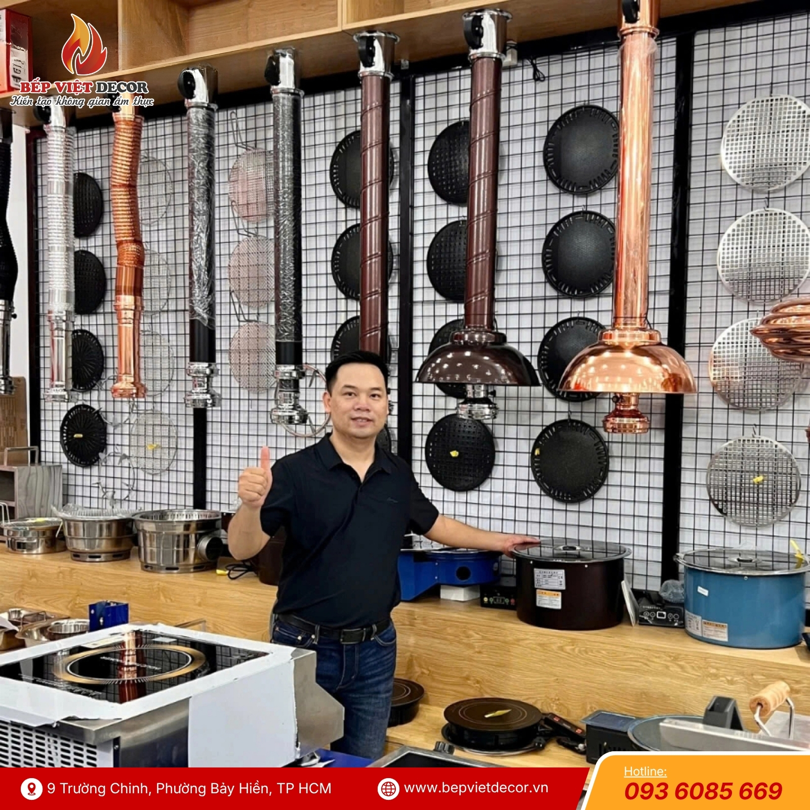 Ống Hút Khói Mềm Nhà Hàng Màu Trắng