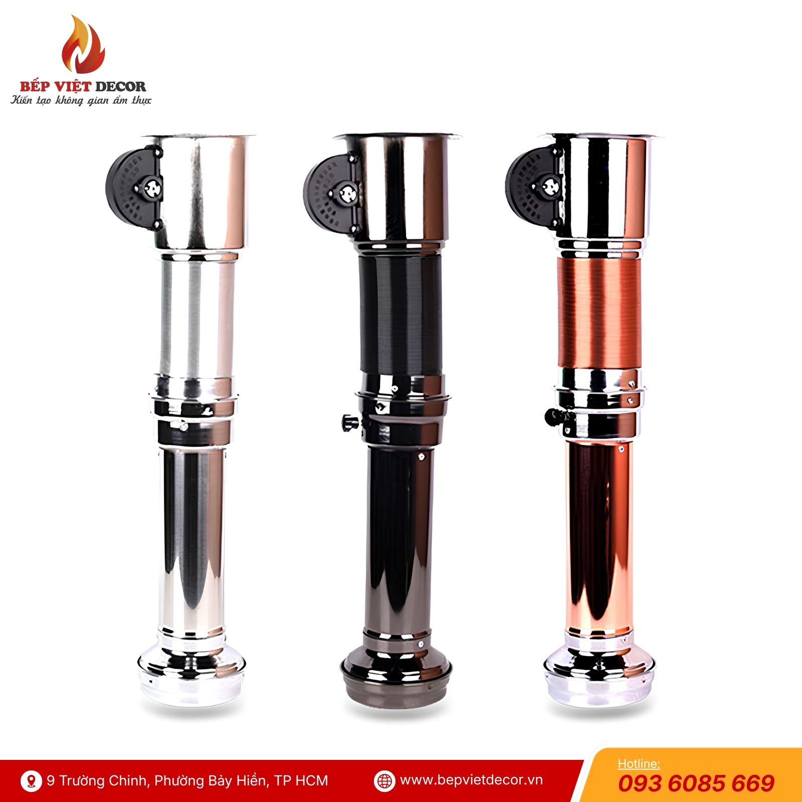 Ống Hút Khói Mềm Nhà Hàng Màu Trắng