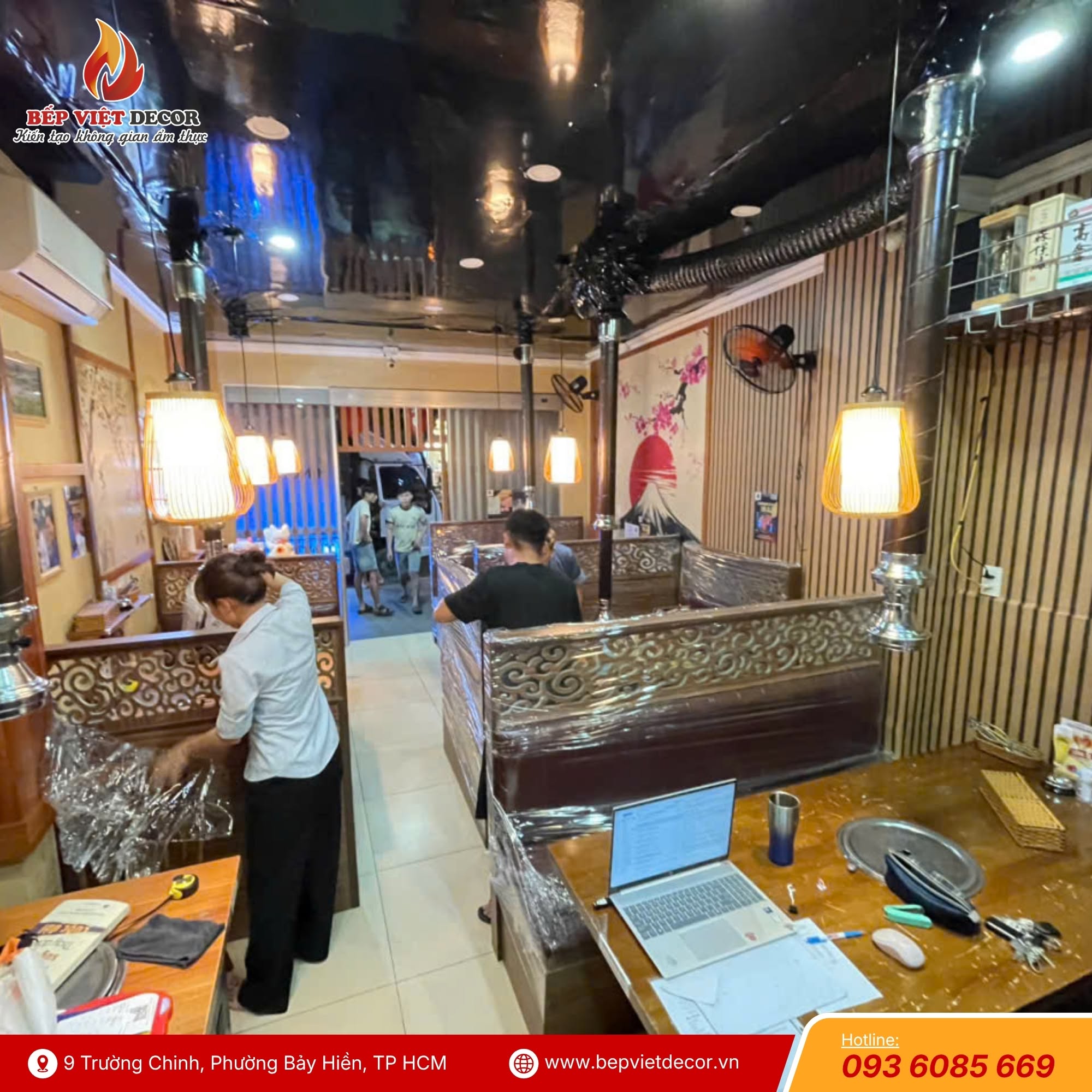 Bàn Giao Hệ Thống Hút Khói Dương &amp;amp; Bàn Ghế Nhà Hàng BBQ