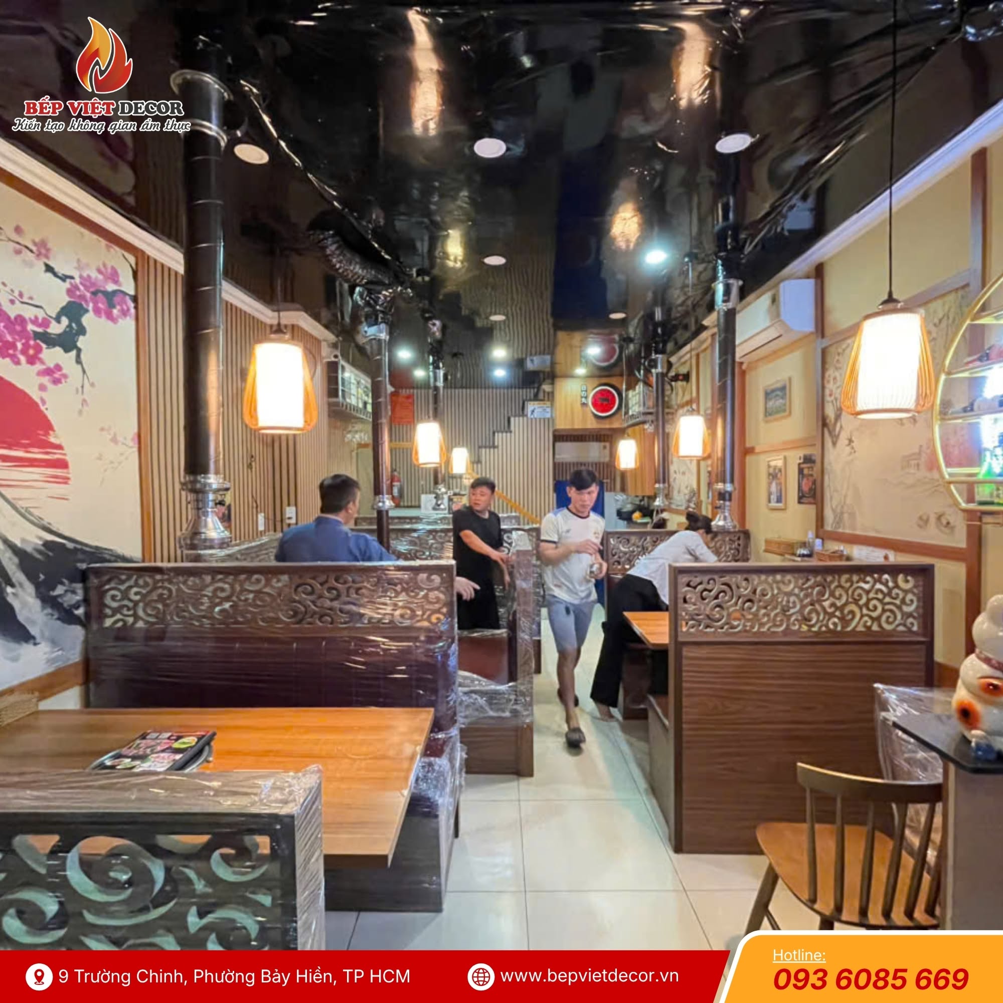 Bàn Giao Hệ Thống Hút Khói Dương &amp;amp; Bàn Ghế Nhà Hàng BBQ