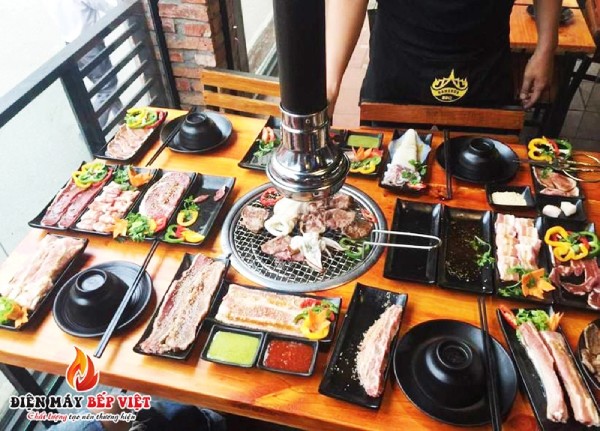 Thi công hệ thống hút khói dươngcho quán nướng