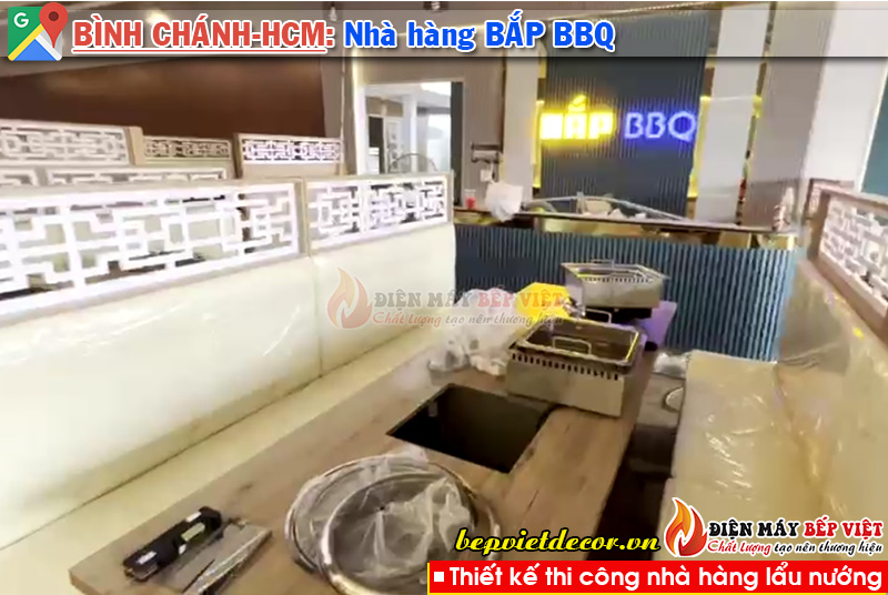 Tp.Hồ Chí Minh - Thi công nhà hàng Bắp BBQ Lẩu Nướng Không Khói!