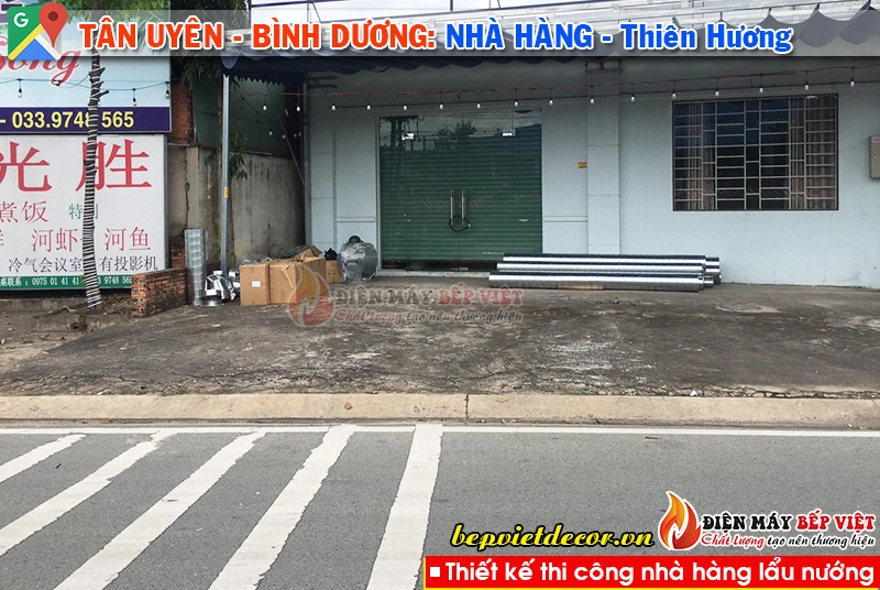 Tân Uyên-Bình Dương - Thi công hệ thống hút khói nhà hàng Thiên Hương