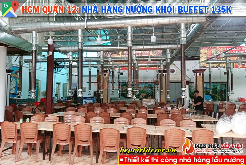 HCM quận 12 - Hệ thống nhà hàng nướng khói Buffet 135k