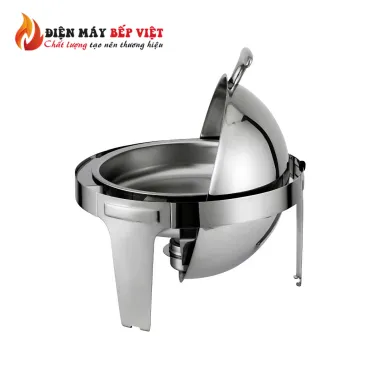 Nồi Hâm Nóng Buffet Tròn Inox Có Chân