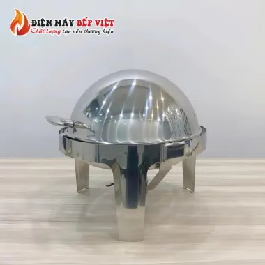 Nồi Hâm Nóng Buffet Tròn Inox Có Chân