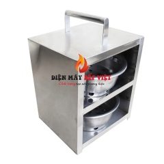 Giỏ Xách Bầu Than - Inox