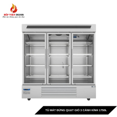 Tủ Mát Đứng Quạt Gió 3 Cánh Kính 1750L