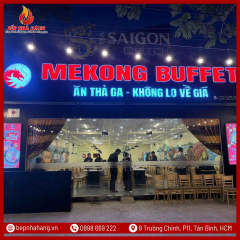 Tân An - Setup Nhà Hàng Lẩu Nướng Không Khói Mekong Buffet