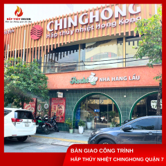 Quận 7 - Bàn Giao Nồi Hấp Thủy Nhiệt Cho Nhà Hàng ChingHong