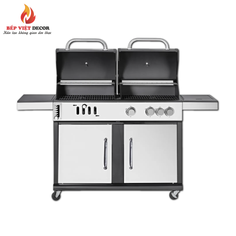 Bếp Nướng BBQ Gas Và Than Bằng Thép Không Gỉ BLZ - 1101