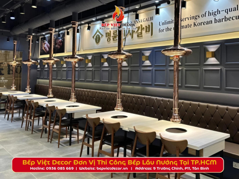 Bếp Việt Decor Đơn Vị Thi Công Bếp Lẩu Nướng Tại TP.HCM