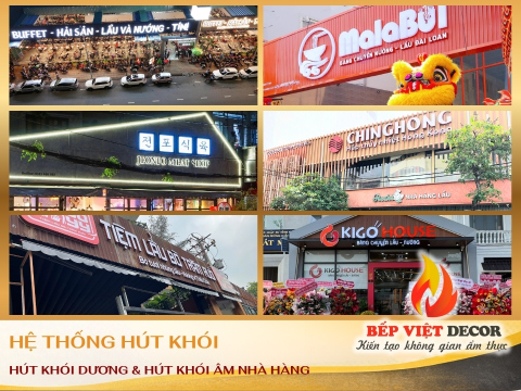 Hệ Thống Hút Khói Dương & Âm Nhà Hàng | Thi Công Trọn Gói Bếp Việt Decor