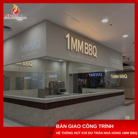 Hồ Chí Minh - Bàn Giao Dự Án Hệ Thống Hút Khí Dư Trần Nhà Hàng 1MM BBQ