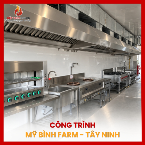 Tây Ninh - Bàn Giao Hệ Thống Tum Hút Và Setup Khu Bếp Công Nghiệp Cho Mỹ Bình Farm